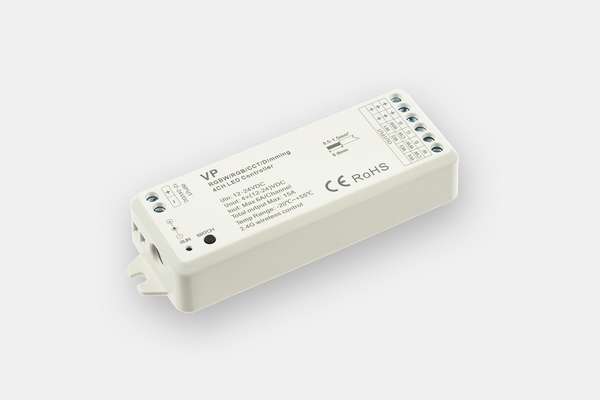 Контроллер RGBW/RGB/CCT, 12-24VDC, 6Ax4CH (Z24)